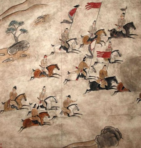 【國寶中國系列】壁畫狩獵出行圖